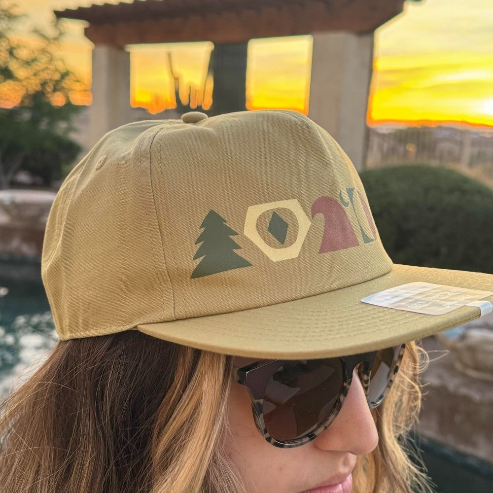 Patagonia Spirited Seasons Funfarer Cap Hat $39 Organic Cotton in Moray Khaki